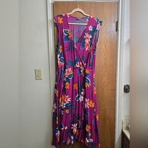 Old Navy Purple Floral Maxi Dress